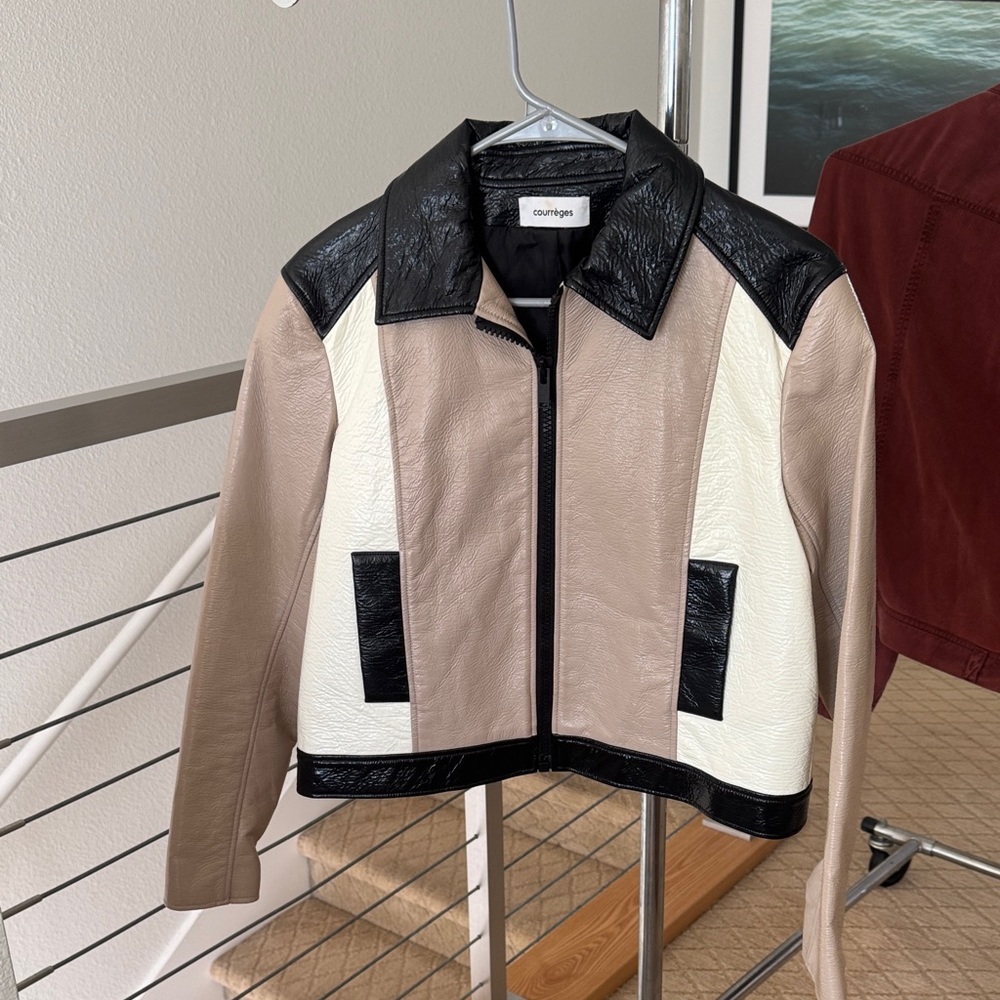 Chic Multicolor Leather Jacket - image 1